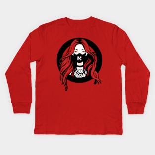 Ariel in Mask Kids Long Sleeve T-Shirt